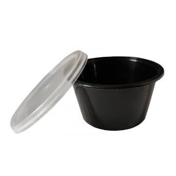 ΣΩΣΑΚΙ (ΜΑΥΡΟ) ΜΕ ΚΑΠΑΚΙ 100ml (4oz) - (50τεμ.)