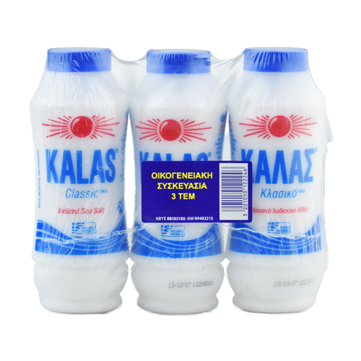 ΚΑΛΑΣ ΚΛΑΣΙΚΟ ΑΛΑΤΙ 3x400gr. - (ΟΙΚΟΓΕΝΕΙΑΚΗ ΣΥΣΚΕΥΑΣΙΑ)