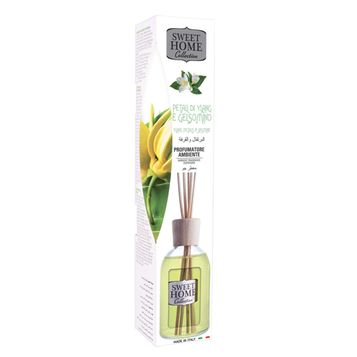 SWEET HOME ΑΡΩΜΑΤΙΚΟ ΧΩΡΟΥ 100ml ME STICK YLANG PETALS & JASMINE