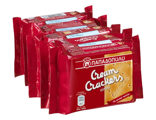 ΠΑΠΑΔΟΠΟΥΛΟΥ CREAM CRACKERS ΣΙΤΟΥ 43grX5ΤΜΧ 215gr
