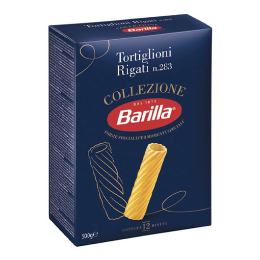BARILLA 500gr. - No 283 (TORTIGLIONI RIGATI)