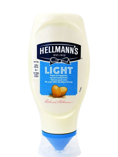 HELLMANNS LIGHT ΜΑΓΙΟΝΕΖΑ TOP DOWN 430ml