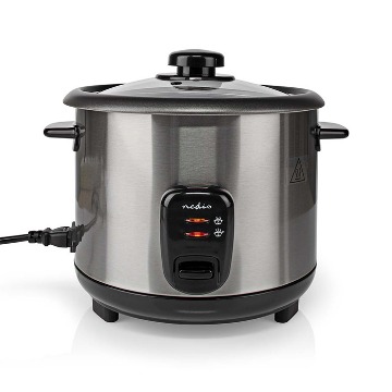ΒΡΑΣΤΗΡΑΣ ΡΥΖΙΟΥ ΑΝΟΞΕΙΔΩΤΟΣ 1.5L 500W NEDIS KARC115AL
