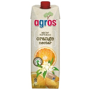 AGROS ΧΥΜΟΣ 1lit - (ΝΕΚΤΑΡ ΠΟΡΤΟΚΑΛΙ)