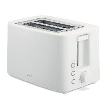 ΦΡΥΓΑΝΙΕΡΑ 2 ΘΕΣΕΩΝ LIFE CRUNCHY WHITE 750W