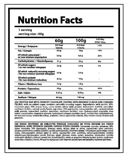 NUTRIYUMMY BARPRO CRUNCHY CHOCO BROWNIE 60 G