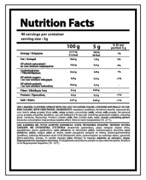 NUTRIYUMMY CARAMEL FLAVORED SPREAD WITH SEA SALT 200g