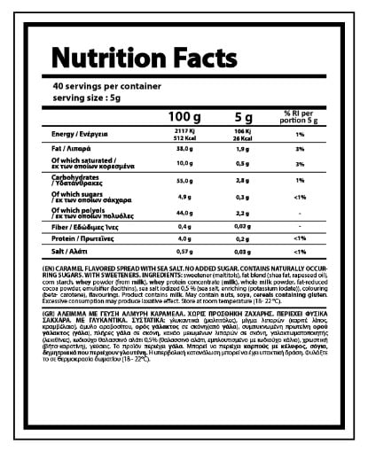 NUTRIYUMMY CARAMEL FLAVORED SPREAD WITH SEA SALT 200g