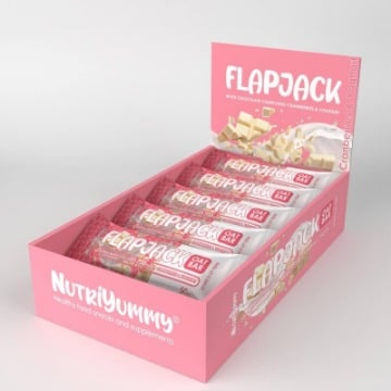 NUTRIYUMMY FLAPJACK OAT BAR WHITE CHOCOLATE CRANBERRIES  YOGHURT 50g
