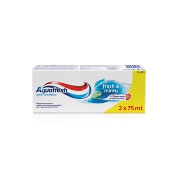 AQUAFRESH TRIPLE PROTECTION 75ml 2τεμ - (FRESH & MINTY)