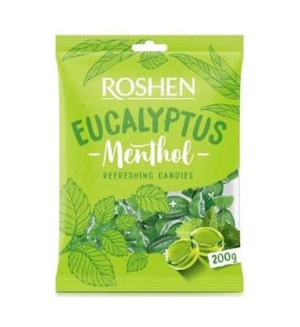 ROSHEN ΚΑΡΑΜΕΛΕΣ ΜΕΝΤΑΣ 200gr. - (ΜΕ ΕΥΚΑΛΥΠΤΟ)