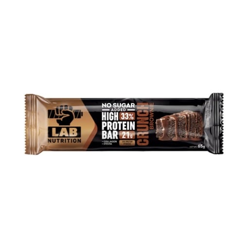 LAB NUTRITION ΜΠΑΡΑ ΠΡΩΤΕΙΝΗΣ 80g - (CRUNCH BROWNIE)