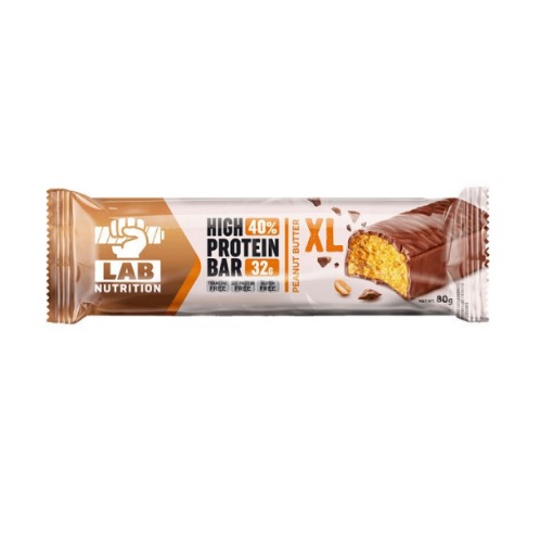 LAB NUTRITION ΜΠΑΡΑ ΠΡΩΤΕΙΝΗΣ 80g - (PEANUT BUTTER XL)