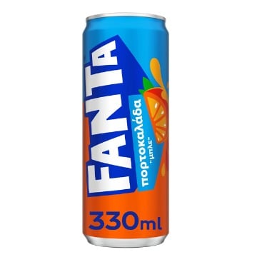 FANTA ΜΠΛΕ 330ml - (ΠΟΡΤΟΚΑΛΑΔΑ ΧΩΡΙΣ ΑΝΘΡΑΚΙΚΟ)
