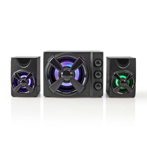 ΣΤΕΡΕΟΦΩΝΙΚΑ ΗΧΕΙΑ GAMING 2.1 ΜΕ ΦΩΤΙΣΜΟ LED 33W NEDIS GSPR31021BK